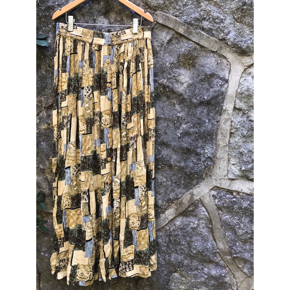 VTG button-down maxi skirt